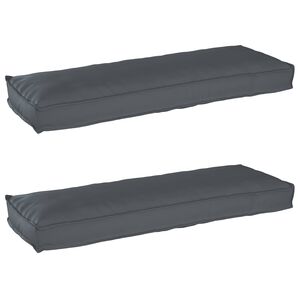 vidaXL Pallkuddset 2 st Oxford Tyg Antracit