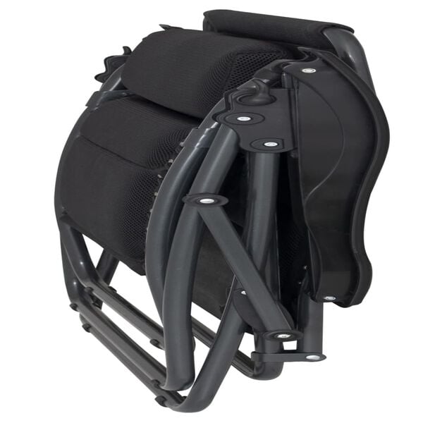 Eurotrail Justerbar utestol Tarente 3-D mesh svart