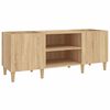 vidaXL Skivsk&aring;p Sonoma Ek 121x38x48 cm konstruerat tr&auml;
