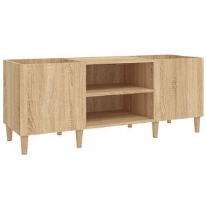 vidaXL Skivsk&aring;p Sonoma Ek 121x38x48 cm konstruerat tr&auml;