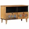 vidaXL TV-sk&aring;p Naturf&auml;rg 70 x 33 x 46 cm Massivt mangotr&auml;