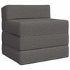vidaXL F&auml;llbar Soffbed Ljusgr&aring; 70 x 60 x 63 cm Tyg