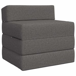 vidaXL F&auml;llbar Soffbed Ljusgr&aring; 70 x 60 x 63 cm Tyg