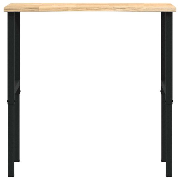 vidaXL Arbetsb&auml;nk 100x60x(71,5-98) cm massiv ek