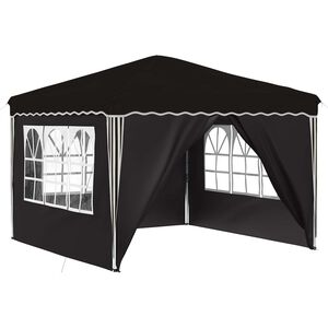 vidaXL Pop-up Partyt&auml;lt 288 x 288 x 245 cm Svart Oxford Tyg