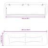 vidaXL Headboard Cushion "Hvar" White 193 cm Faux Leather