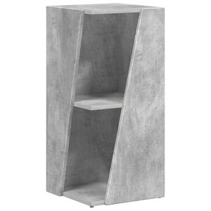 vidaXL Sidobrett 33 x 32 x 70,5 cm Konstruerat tr&auml; Betonggr&aring;
