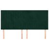 vidaXL S&auml;nggavel m&ouml;rkgr&ouml;n 180x5x118/128 cm sammet