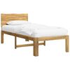 vidaXL Enkel S&auml;ngram med Huvudgavel ROSTOCK Vit 90 x 190 cm