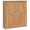 vidaXL Garderob PANAMA Honung 169 x 50 x 185 cm Massiv furu