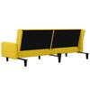 vidaXL Bäddsoffa 2-sits gul sammet