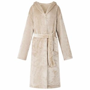 vidaXL Badr&auml;kt Hoodie Beige S Flanell