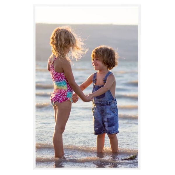 vidaXL Fotoramar 3 st f&ouml;r bord vit 13x18 cm MDF