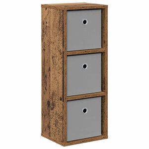 vidaXL Sideboard med l&aring;da Gammalt tr&auml; 25,5 x 22 x 69,5 cm