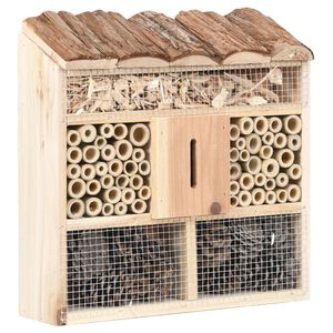 vidaXL Insektshotell 30x10x30 grantr&auml;