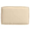 vidaXL Kudde Beige 60 x 40 x 8 cm Oxford Tyg