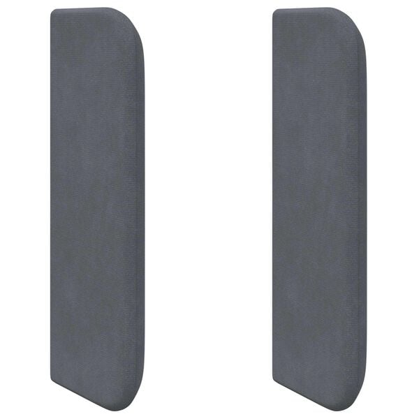 vidaXL S&auml;nggavel &Ouml;ra Gr&aring; 40,5 x 40,5 x 4 cm Sammet