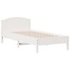 vidaXL S&auml;ngram utan madrass vit 90x200 cm massiv furu