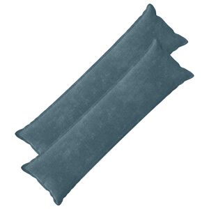 vidaXL Kudd&ouml;verdrag 2 pcs HOUTEN Bl&aring; 40 x 145 cm Chenilletyg
