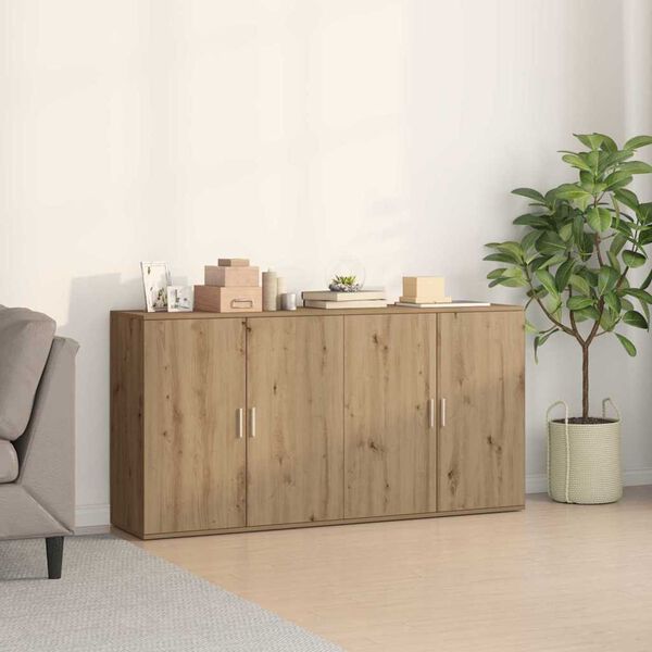 vidaXL Sideboard 2 pcs Artisan Ek 79 x 38 x 80 cm Konstruerat tr&auml;