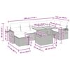 vidaXL Soffgrupp f&ouml;r tr&auml;dg&aring;rden med dynor 5 delar beige konstrotting