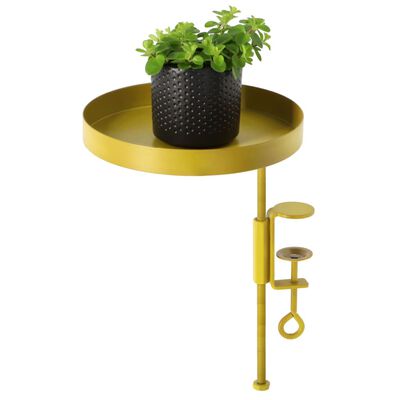 Esschert Design Växtbricka med klämma rund guld m