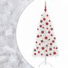 vidaXL Konstgjord julgran med julkulor 150 cm 150 LED-lampor Varmvit