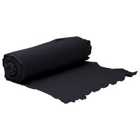 vidaXL Ogräsduk 1x50 m polyesterfiber svart