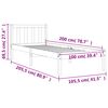 vidaXL S&auml;ngram utan madrass vaxbrun 100x200 cm massiv furu