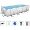 Bestway Pool Power Steel rektangul&auml;r 488x244x122 cm