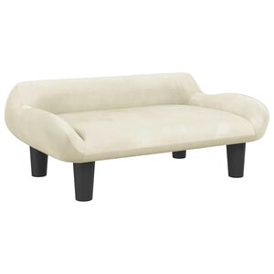 vidaXL Hundb&auml;dd gr&auml;ddvit 70x40x24 cm sammet