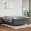 vidaXL Boxspring-s&auml;ngram gr&aring; 140x190 cm konstl&auml;der