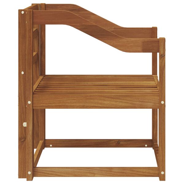 vidaXL Utomhussoffa Massivt Akaciatr&auml; Naturf&auml;rg