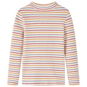 T-shirt med l&aring;nga &auml;rmar f&ouml;r barn polokrage ecru 92