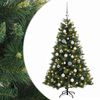 vidaXL Konstgjord julgran med julkulor 120 cm 150 LED-lampor Varmvit