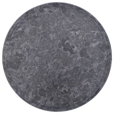vidaXL Bordsskiva grå Ø40x2,5 cm marmor