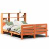 vidaXL S&auml;ngram utan madrass vaxbrun 150x200 cm massiv furu