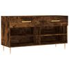 vidaXL Skob&auml;nk r&ouml;kf&auml;rgad ek 102x35x55 cm konstruerat tr&auml;