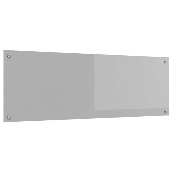 vidaXL Köksplånbak Ljusgrå 120 x 40 x 0,6 cm härdat glas