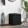 vidaXL F&ouml;rvaringsb&auml;nk svart 42x42x45 cm konstruerat tr&auml;