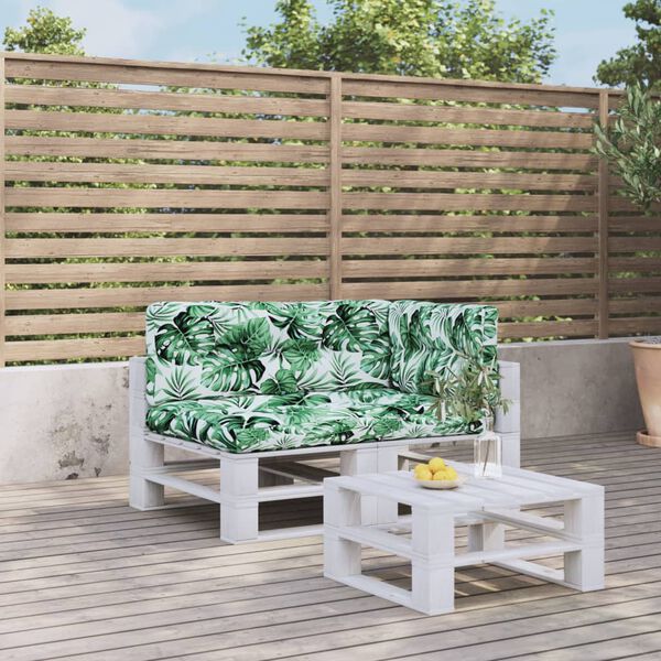 vidaXL Palldynor 3 st bladm&ouml;nster tyg