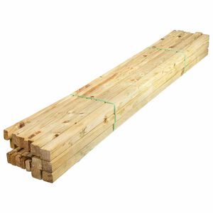 vidaXL H&ouml;nsbur 3x1,5x1,5 m impregnerad furu och st&aring;l