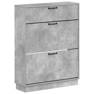 vidaXL Skosk&aring;p HOORN 78 x 24 x 100 cm Konstruerat tr&auml; Betonggr&aring;