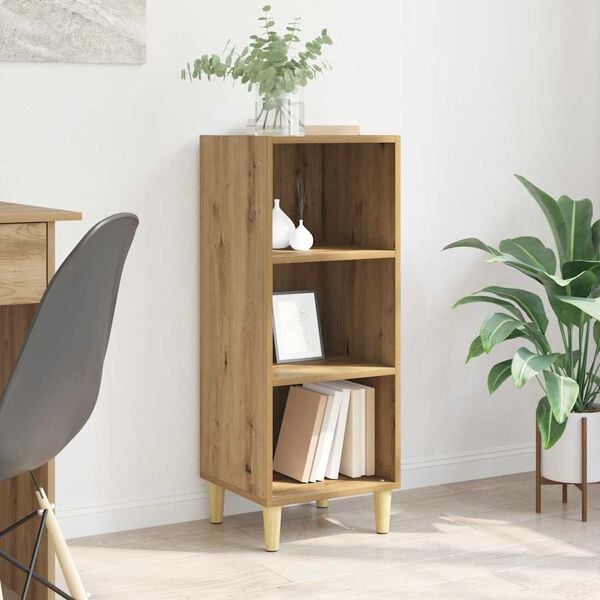 vidaXL Sideboard Artisan Ek 34,5 x 32,5 x 90 cm Konstruerat tr&auml;