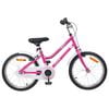 vidaXL Barncykel 18 Tum f&ouml;r 5-7 &aring;r gamla Rosa Vit