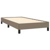 vidaXL Sängram utan madrass Taupe 90x190 cm tyg