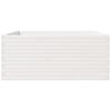 vidaXL Odlingslåda vit 110x110x49,5 cm massiv furu