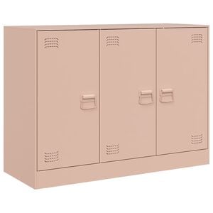 vidaXL Sk&auml;nk rosa 99x39x73 cm st&aring;l