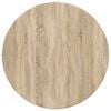 vidaXL Bordsskiva &Oslash; 80 x 1,5 cm Rund Konstruerat tr&auml; Sonoma-ek