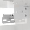 vidaXL Väggmonterad tv-bänk vit högglans 30,5x30x30 cm